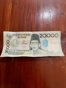 Uang Lama Rp 20.000 (edisi 1998 Ki Hajar Dewantara)