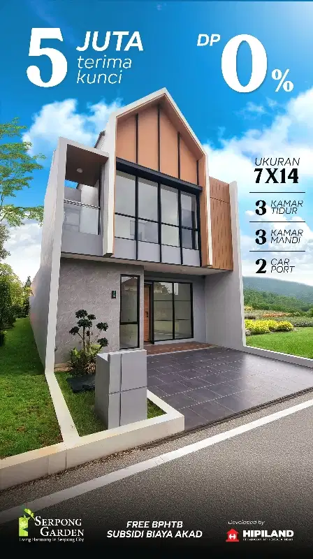 rumah dekat bsd serpong tanpa dp