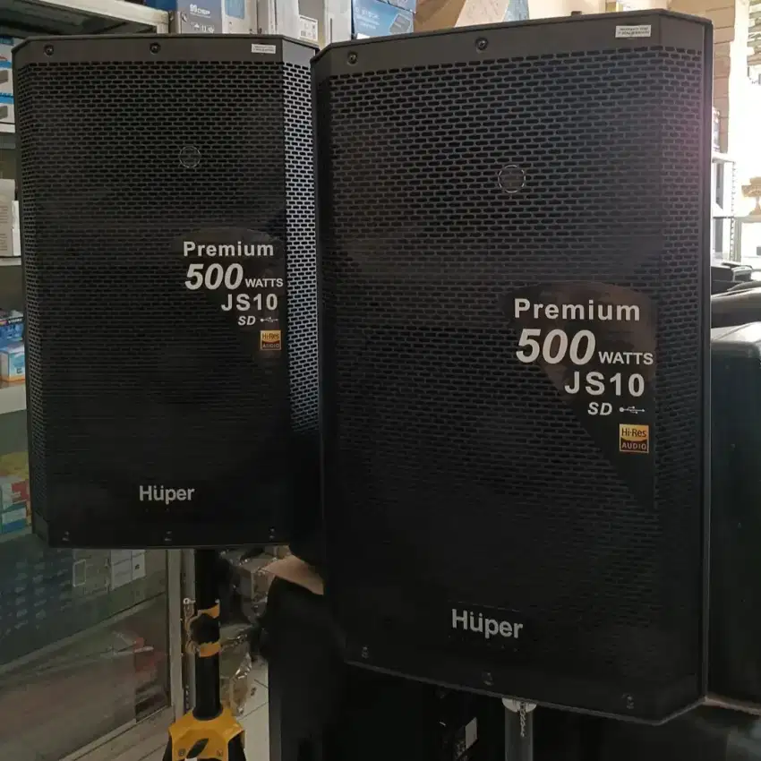 2 box Speaker Aktif HUPER JS-10 15inch 1000watt