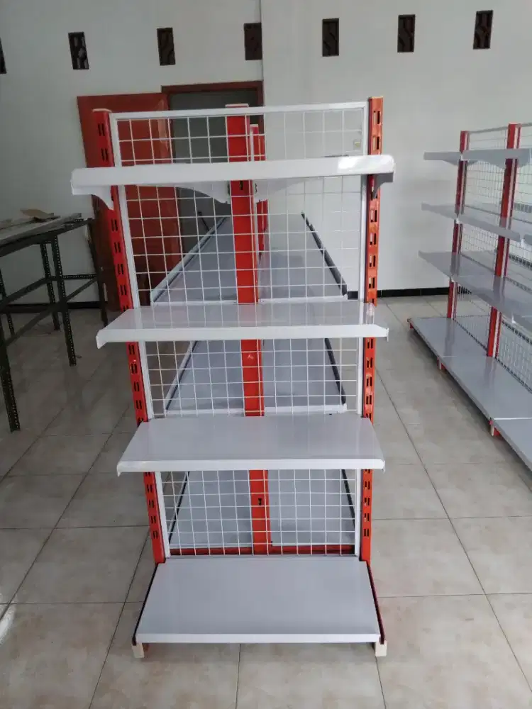 Rak end penutup dan rak dobel tinggi 150cm