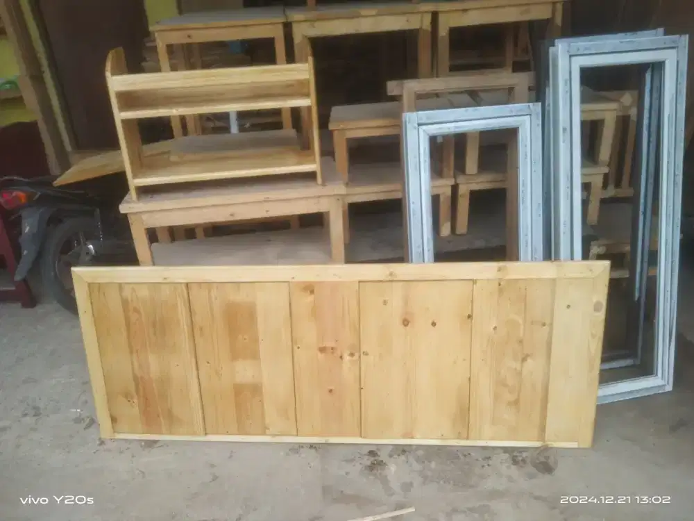 Kitchen set bawah full papan kayu jati Belanda