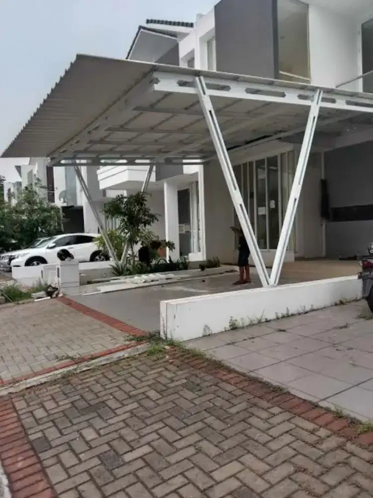 Kanopi baja ringan atap alderon dan plavon pvc