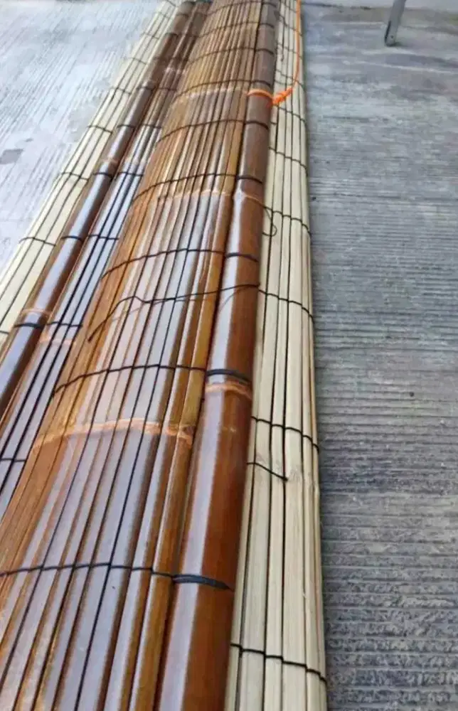 Jual tirai bambu wulung vernis