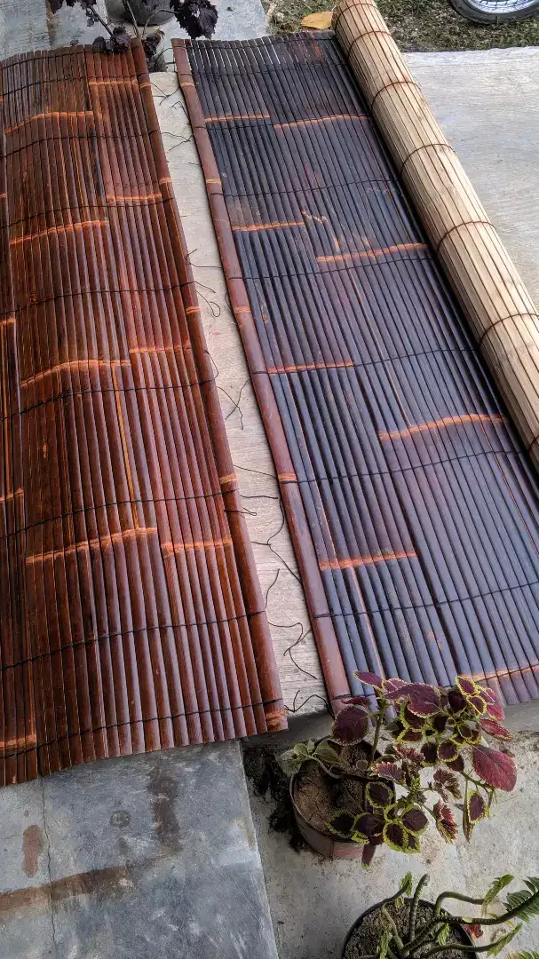 Jual tirai tampias bambu wulung kulitan