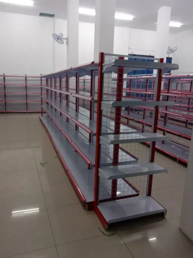 Obral rak minimarket baru bukan bekas