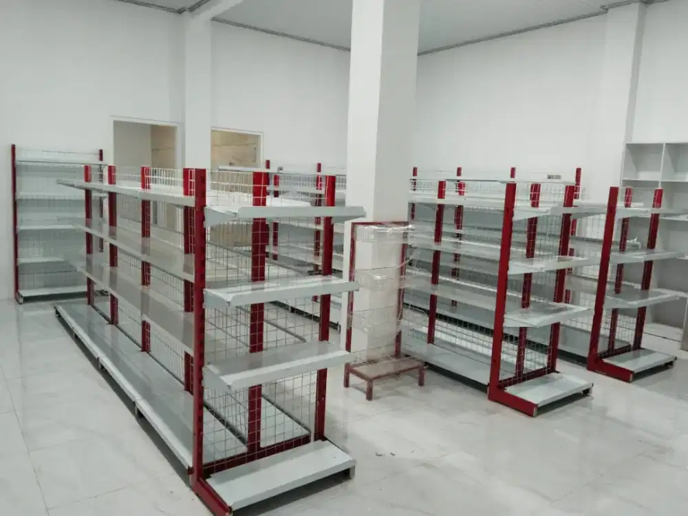 Grosir rak gondola minimarket murah baru bukan bekas