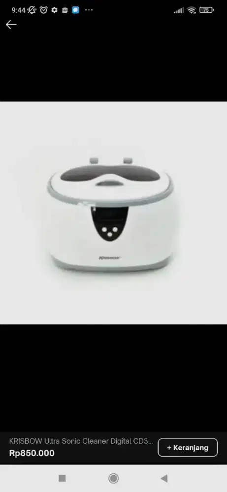 Krisbow Pembersih Ultrasonic Digital CD-3800A