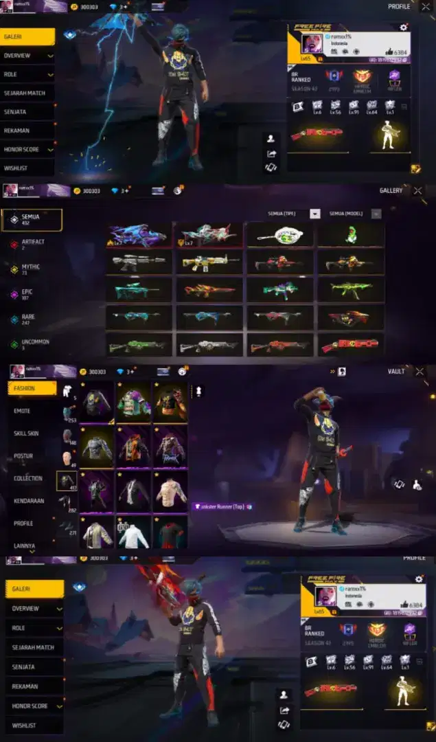 JUAL AKUN FF MAX 2 SG OPM DATA AMAN ADA GARANSI