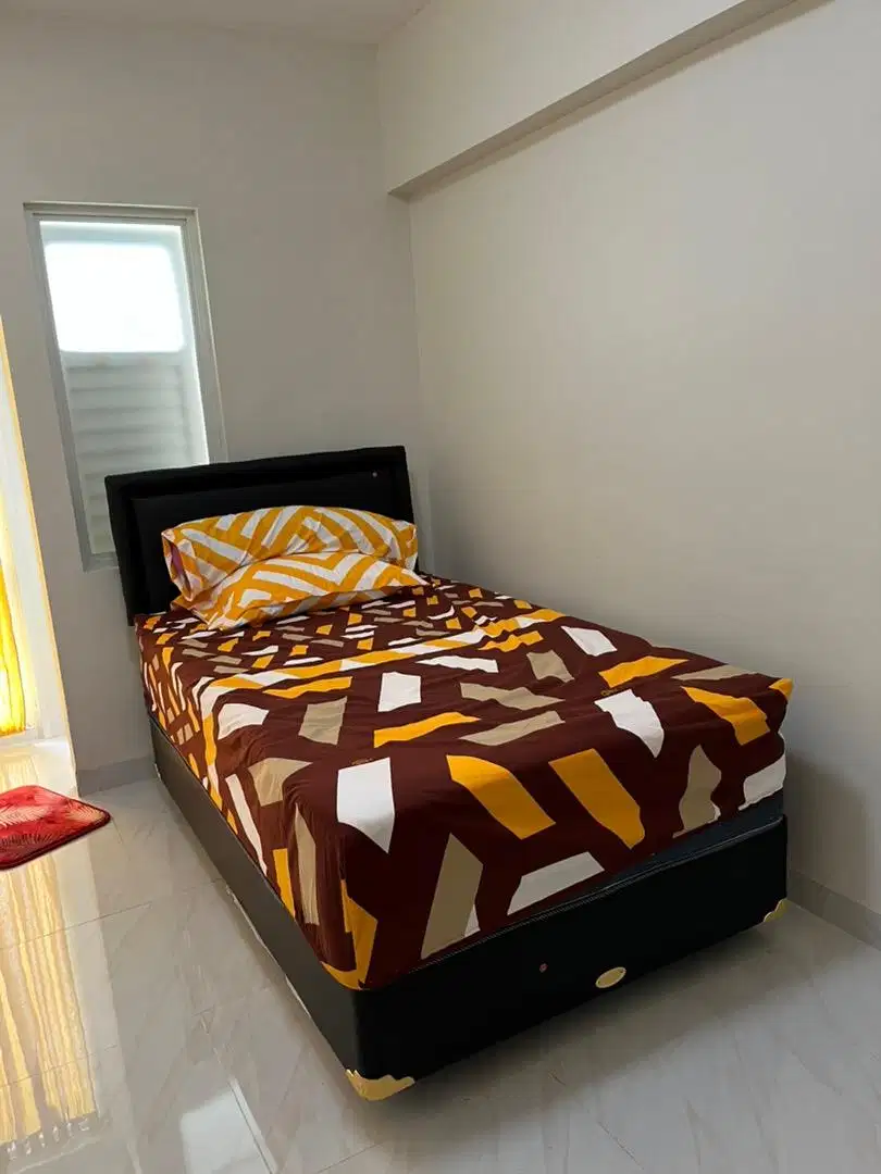 Disewakan apartemen tipe studio, lantai granit & semua perabot baru