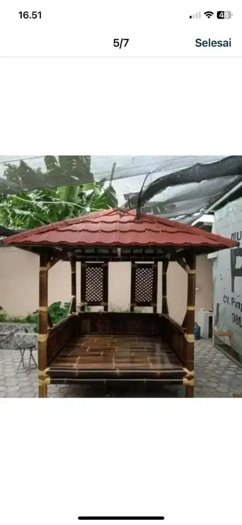 gazebo bambu minimalis