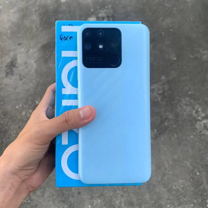 REALME NARZO 50A RAM 4/128 BLUE FULLSET NOMINUS -RESMI REALME