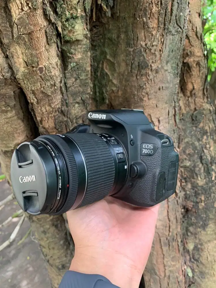 Canon 700d lensa 18-55mm stm fullset no vignet