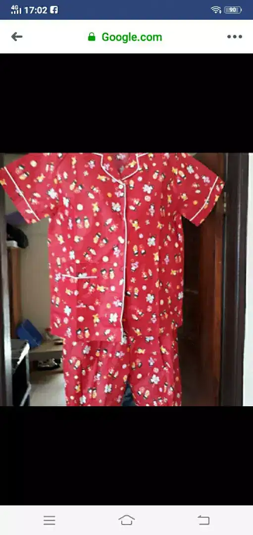 Baju Tidur Piyama Katun Jepang