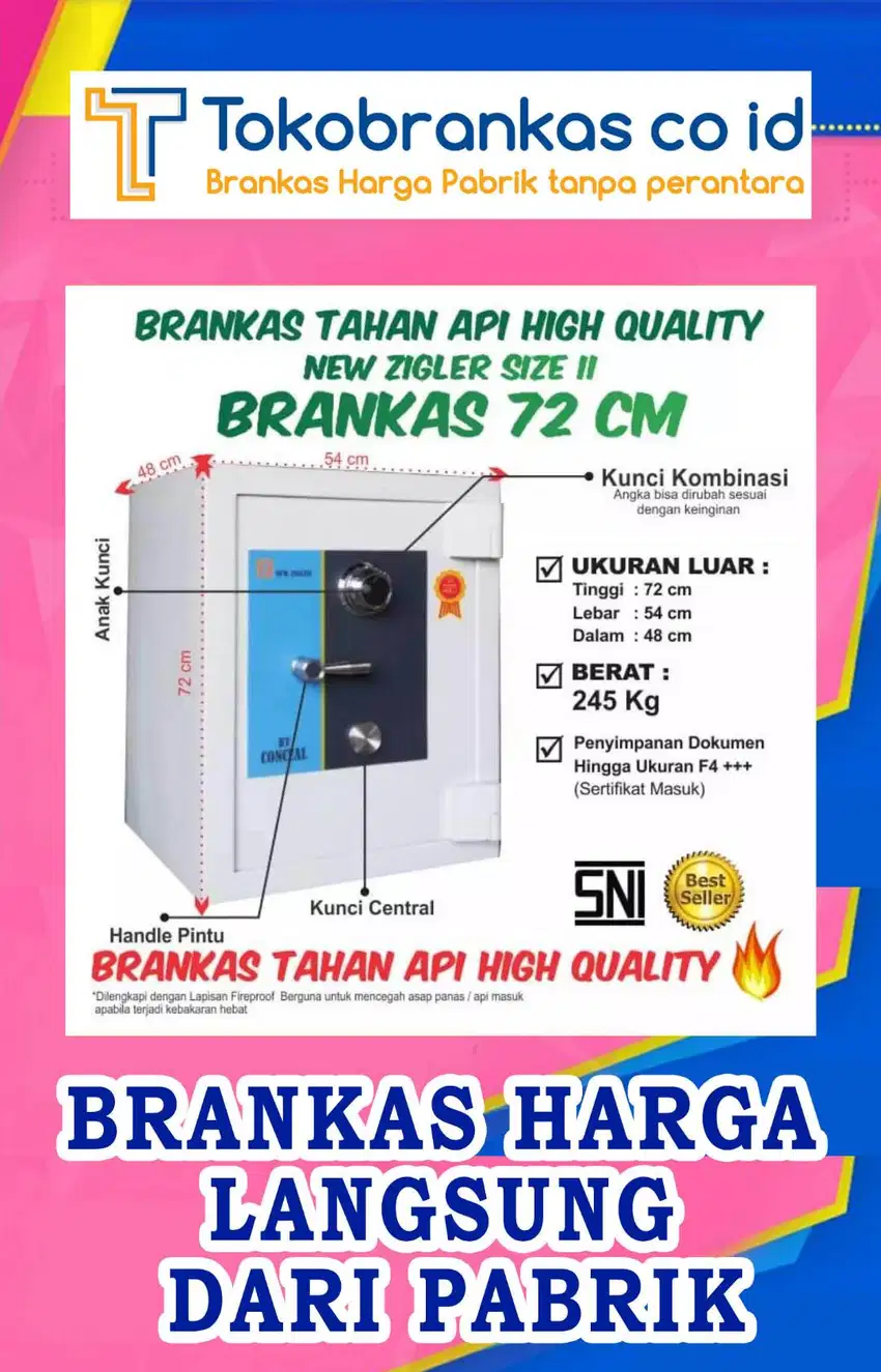 Brankas XCELL Ruko Rumah Kantor Gudang Toko safety cash box baru bekas