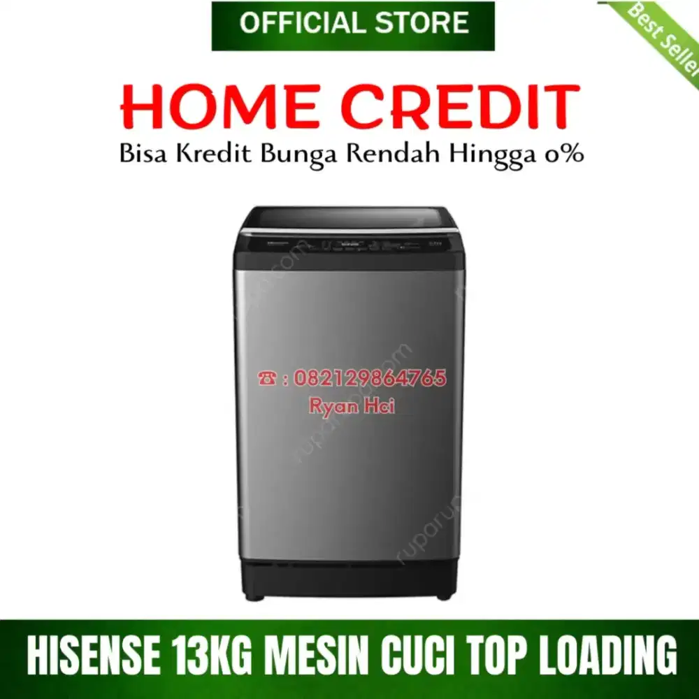HISENSE 13KG MESIN CUCI TOP LOADING Bisa kredit