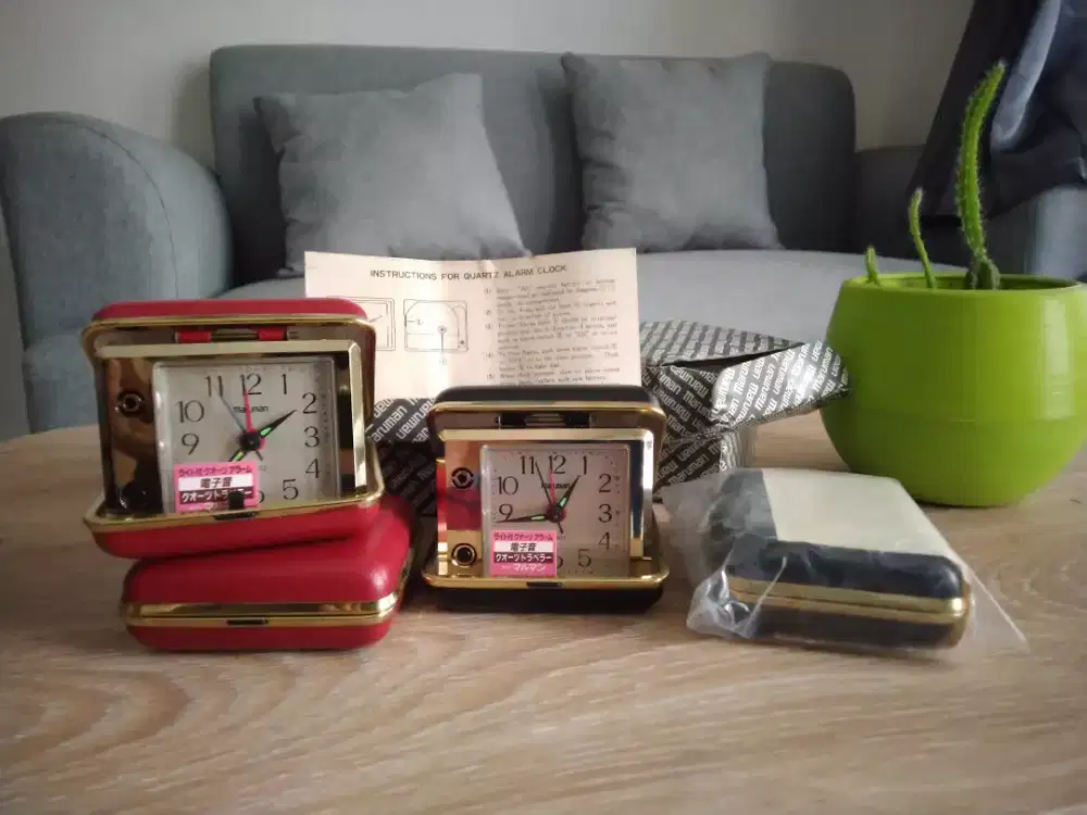 Borongan Maruman Quartz Alarm Clock 4pcs NOS