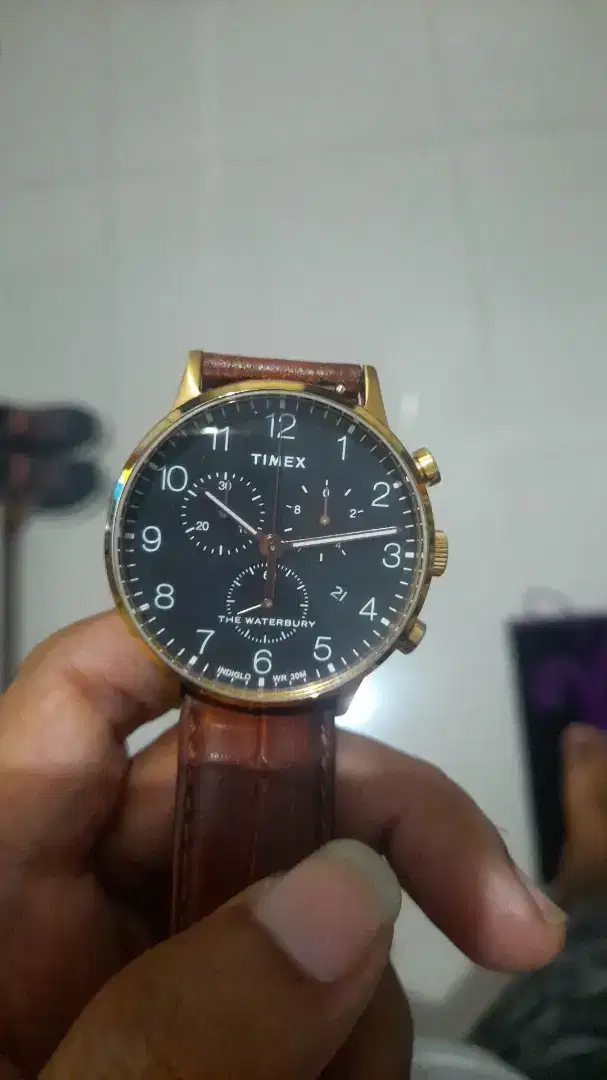 Timex waterburry warna gold fullset