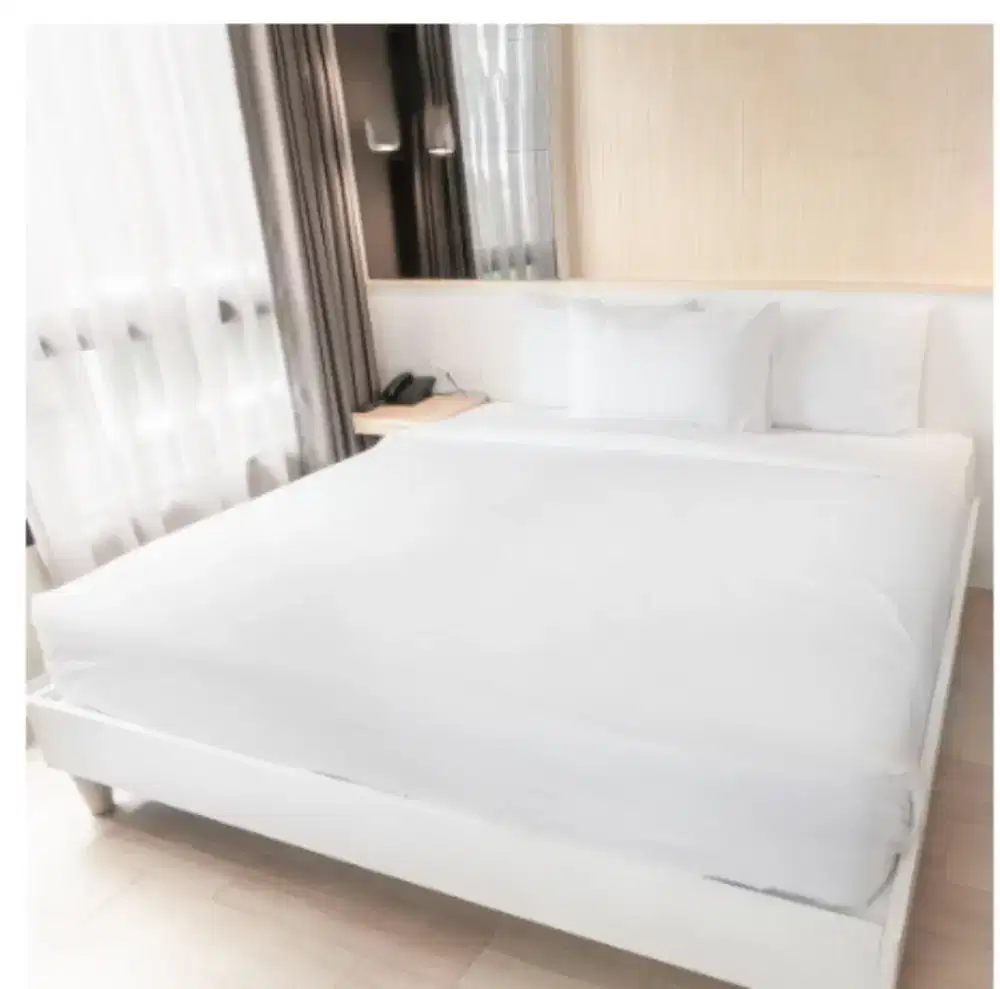 Seprei Hotel Putih Polos,Salur,Warna.