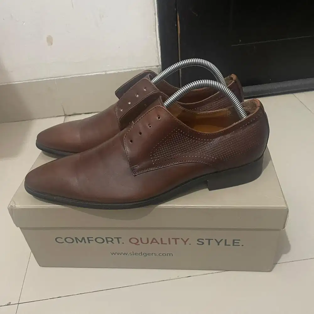 Sepatu Kulit Asli Sledgers Shoes Miles Lap 91LA35 Original