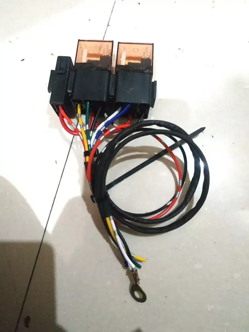 Relay Set Lampu Tembak 2 mode jauh dekat d2 laser, daymaker, lampu h4