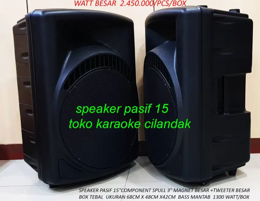 SPEAKER PASIF 15 COCOK UNTUK KARAOKE RESTORAN CAFE SENAM MASJID MUSHOL