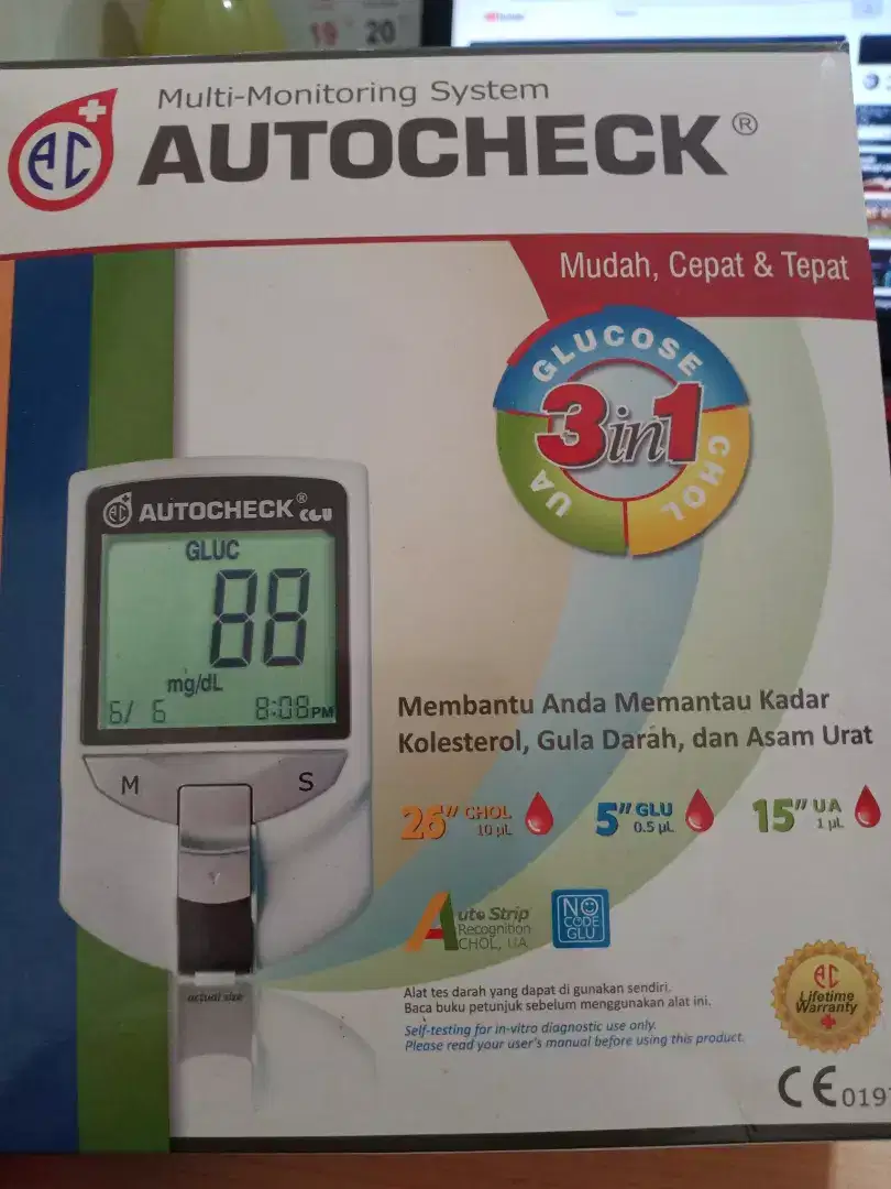 AUTHOCHECK - Alat Pantau Kolesterol, Gula Darah & Asam Urat