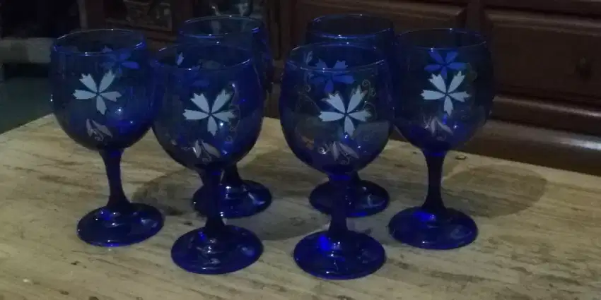 Gelas kaki kristal bohemia