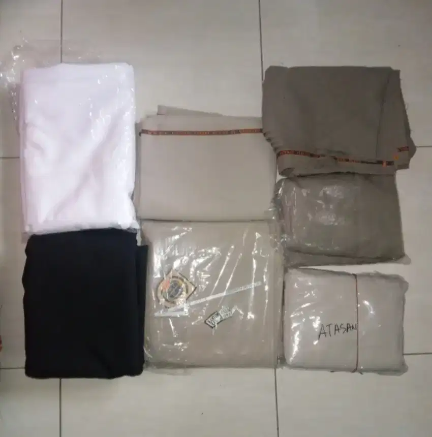 Bahan celana atasan & bawaan