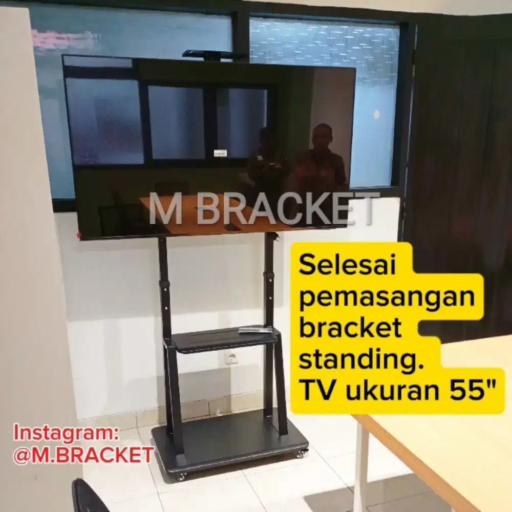 Bracket Standing TV Roda 4 Import