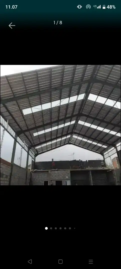 Besi kontruksi baja gedung rumah dll