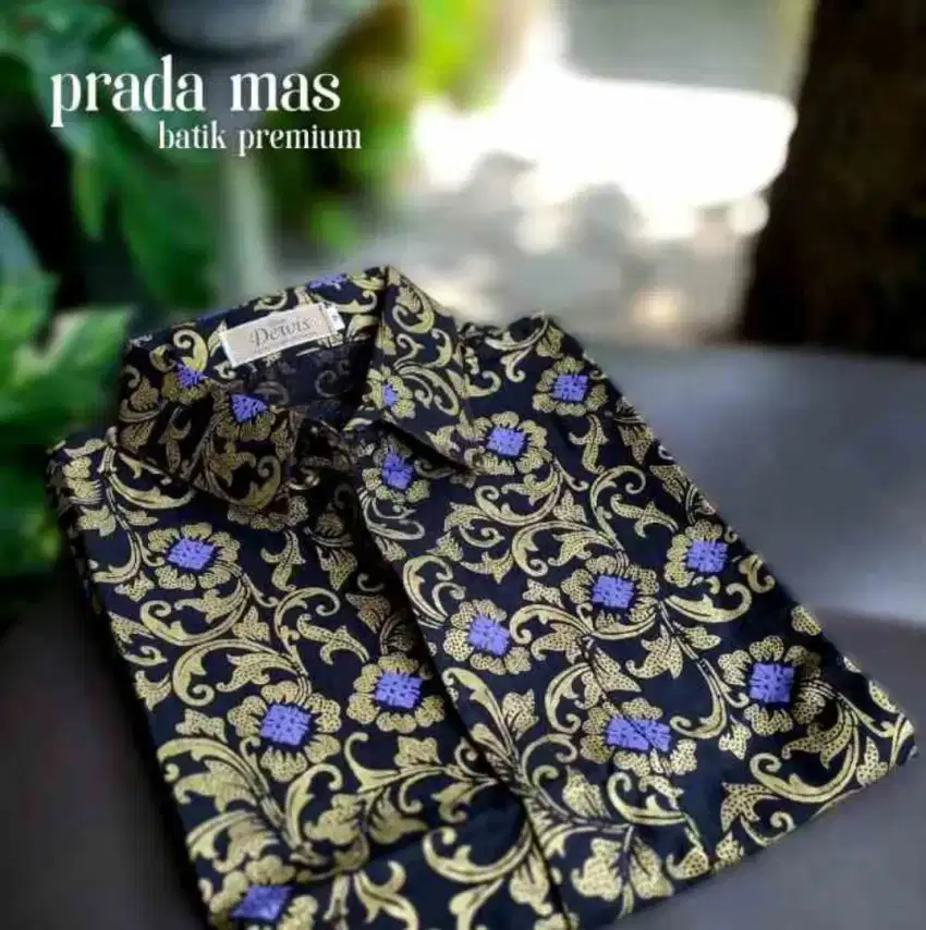 Kemeja Batik Pria Lengan Pendek Motif Prada Mas