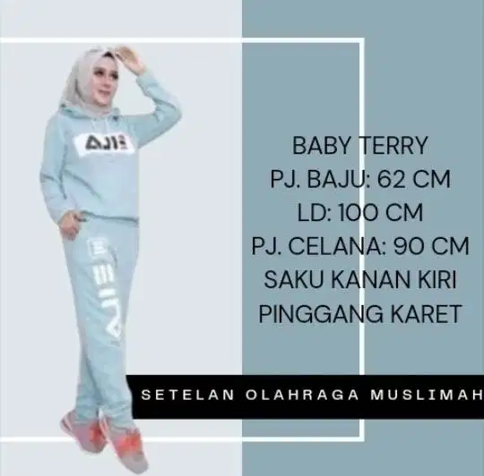 Dijual: Setelan Olahraga Muslimah Murah