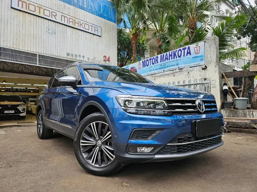37 rb km VW Tiguan Allspace 1.4 TSI 2022 nik 2021 biru blue silk bagus