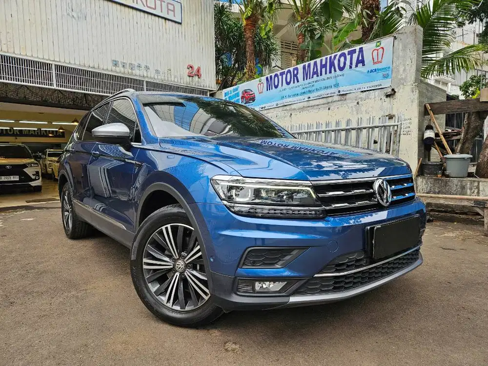 VW Tiguan Allspace 1.4 TSI 2022 nik 2021 biru 37 rb km all space bagus