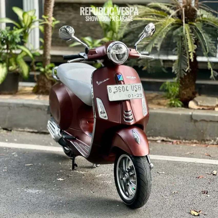 Vespa Primavera Anniversary 50th ABS IGET 2018 warna Coklat Doff Perf