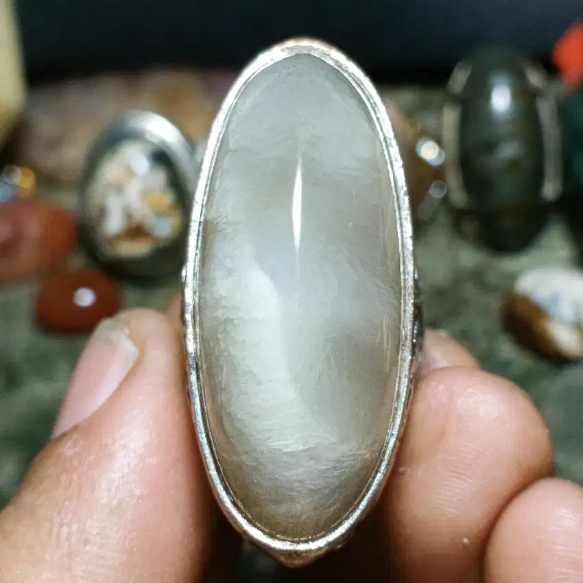 ASLI NATURAL BATU PANDAN 4cm Ring 10/11 COD HANYA NEROKTOG