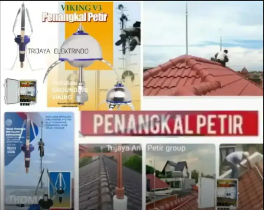spesialis instalasi jasa pasang penangkal petir radius & konvensional