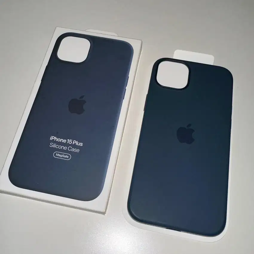 ORIGINAL IBOX iPhone 15 Plus Silicone Case Storm Blue