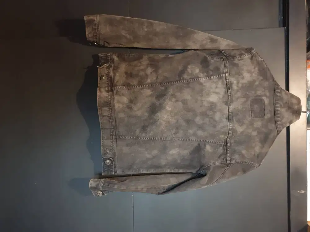 Jaket trucker denim hitam