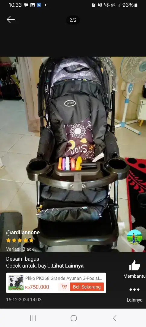 STROLLER PLIKO BAYI