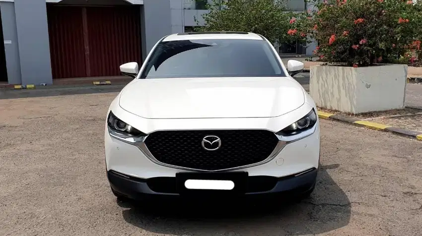 mazda cx30 skyactive 2021 putih sunroof cash kredit proses bisa dibant