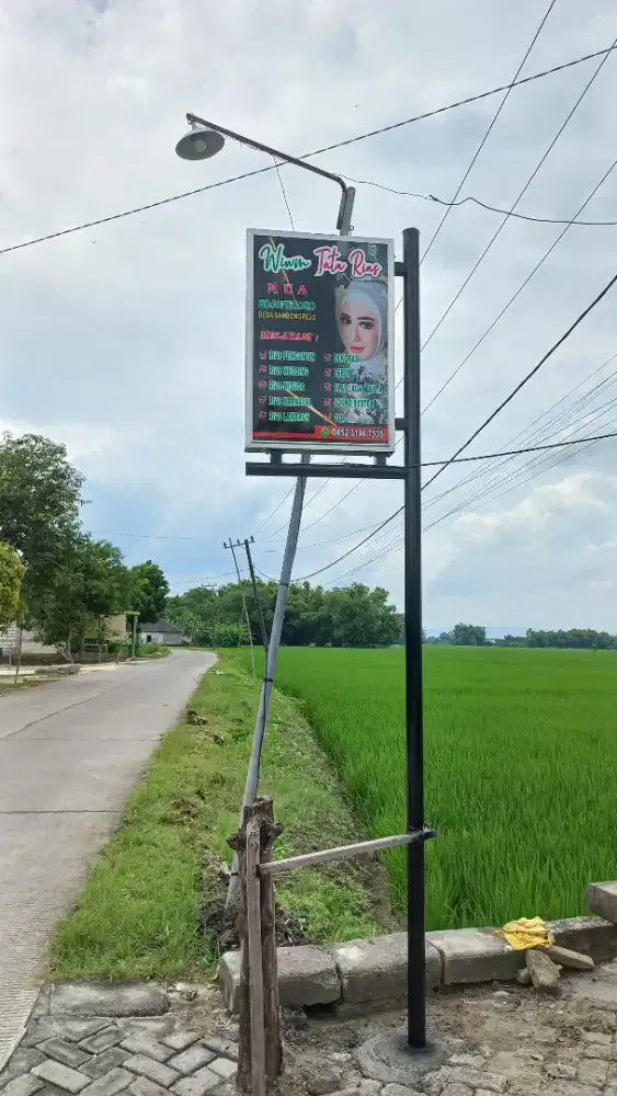 Neon box papan nama huruf timbul neon flex