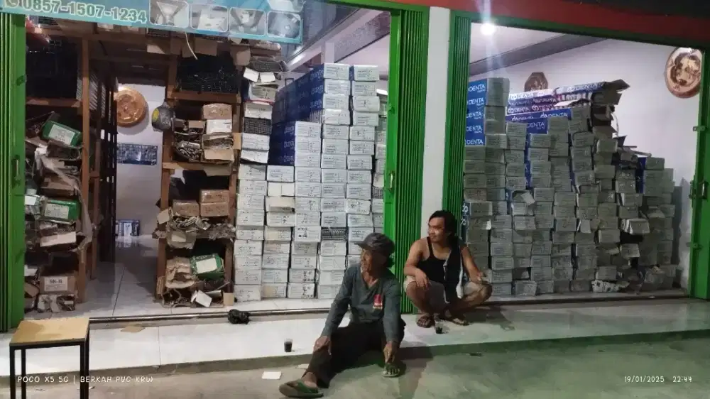 Plafon PVC terpasang terima rapih