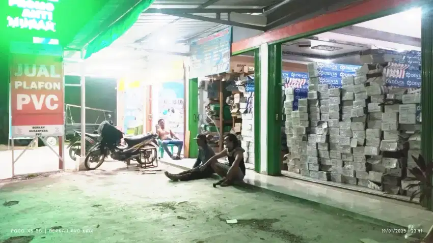 Plafon PVC terpasang terima rapih