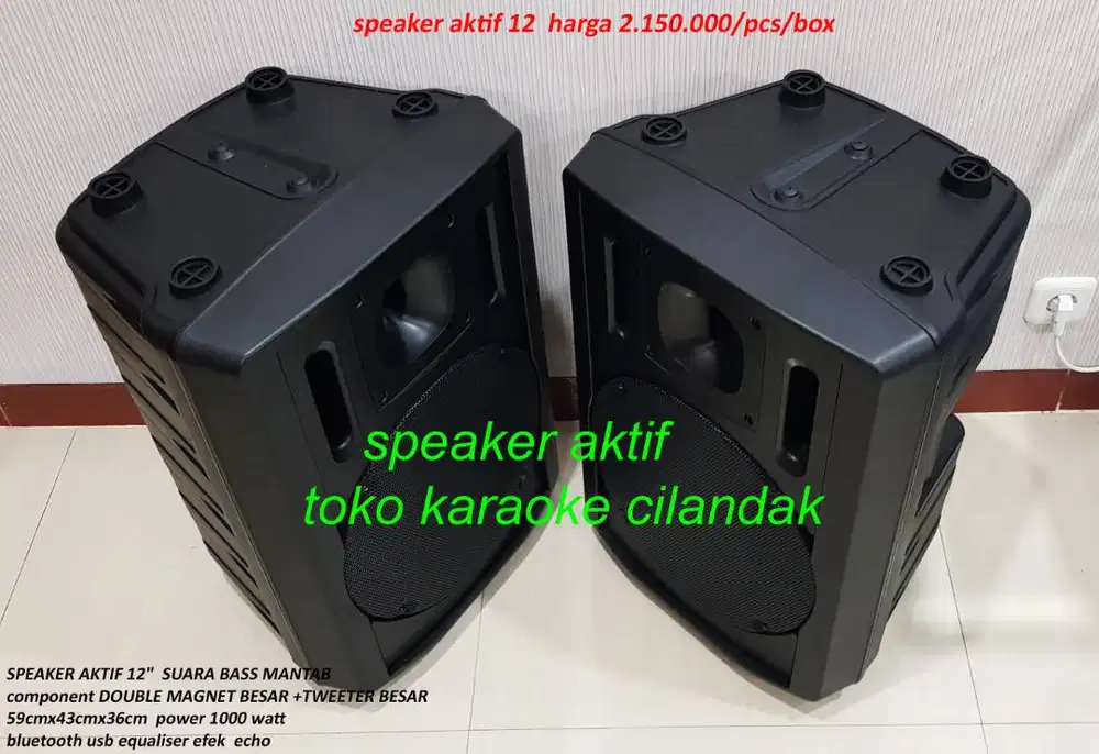 SPEAKER AKTIF 12 component DOUBLE MAGNET BESAR +TWEETER