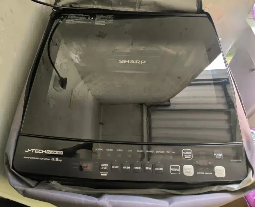 Mesin cuci otomati SHARP 8.5KG Inverter.