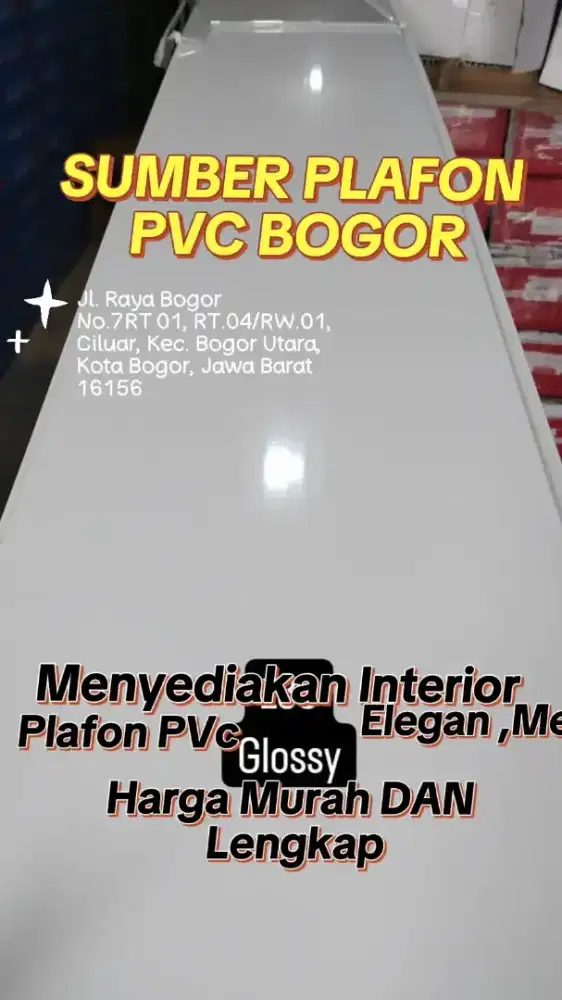 Plafon PVC Termurah dan terlengkap dan menerima jasa pemasangan kanopi