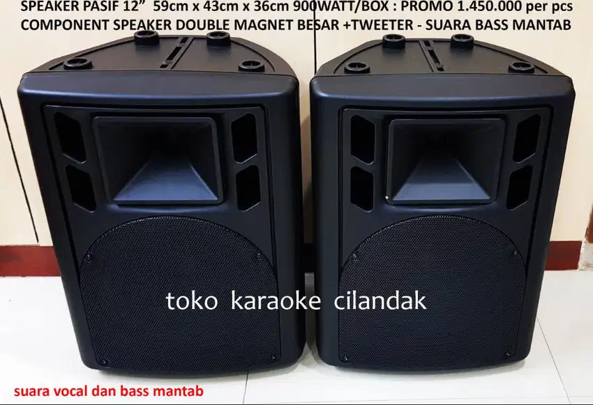 SPEAKER PASIF 12 COCOK UNTUK KARAOKE RESTORAN CAFE SENAM MASJID MUSHOl