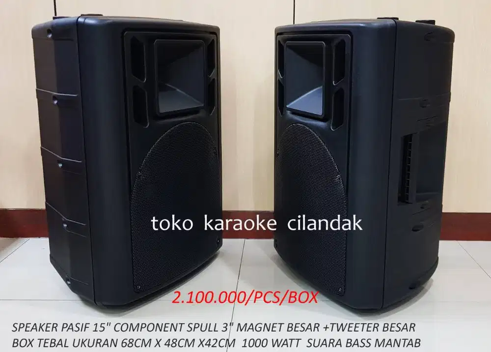 SPEAKER PASIF 15 COCOK UNTUK KARAOKE RESTORAN CAFE SENAM MASJID MUSHOL