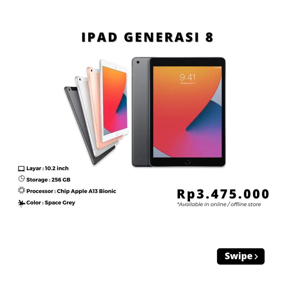 iPad Generasi 8 32GB Like New 99%